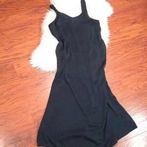Who What Wear Black Slip Dress